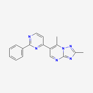 2,7-Dimethyl-6-(2-phenylpyrimidin-4-yl)-[1,2,4]triazolo[1,5-a]pyrimidine