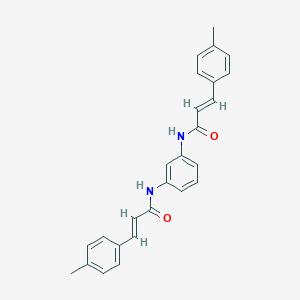 molecular formula C26H24N2O2 B449194 3-(4-methylphenyl)-N-(3-{[3-(4-methylphenyl)acryloyl]amino}phenyl)acrylamide 