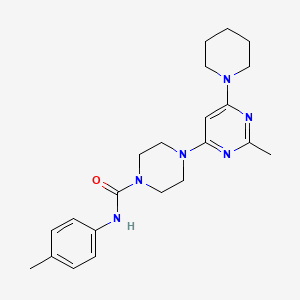 4-[2-METHYL-6-(PIPERIDIN-1-YL)PYRIMIDIN-4-YL]-N-(4-METHYLPHENYL)PIPERAZINE-1-CARBOXAMIDE