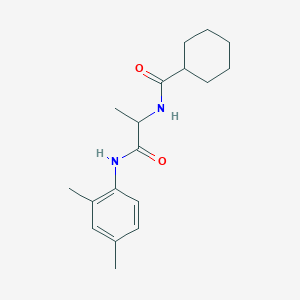 N-{2-[(2,4-dimethylphenyl)amino]-1-methyl-2-oxoethyl}cyclohexanecarboxamide