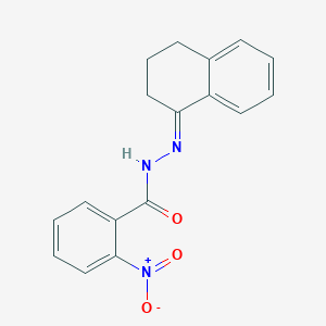 molecular formula C17H15N3O3 B449202 N'-(3,4-dihydro-1(2H)-naphthalenylidene)-2-nitrobenzohydrazide 