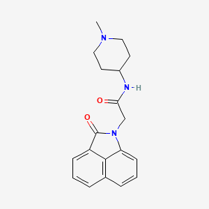 molecular formula C19H21N3O2 B4492022 N-(1-methyl-4-piperidinyl)-2-(2-oxobenzo[cd]indol-1(2H)-yl)acetamide 