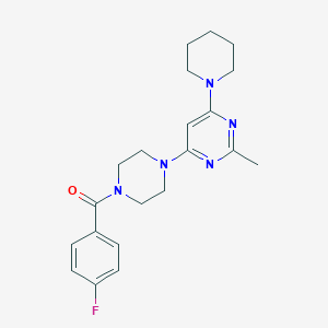 4-[4-(4-Fluorobenzoyl)piperazin-1-YL]-2-methyl-6-(piperidin-1-YL)pyrimidine