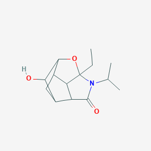 6-Ethyl-9-hydroxy-5-propan-2-yl-7-oxa-5-azatetracyclo[6.3.0.02,6.03,10]undecan-4-one