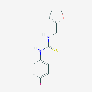 molecular formula C12H11FN2OS B449209 1-(4-Fluorophenyl)-3-(furan-2-ylmethyl)thiourea 
