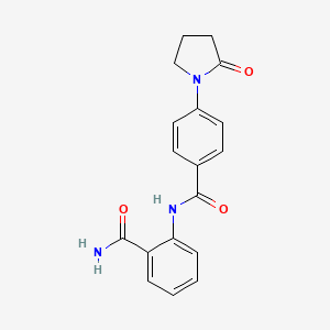 2-{[4-(2-oxo-1-pyrrolidinyl)benzoyl]amino}benzamide