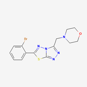 6-(2-Bromophenyl)-3-(morpholin-4-ylmethyl)[1,2,4]triazolo[3,4-b][1,3,4]thiadiazole