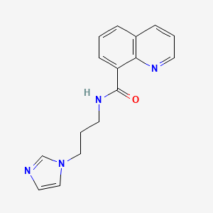 N-(3-imidazol-1-ylpropyl)quinoline-8-carboxamide