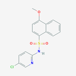 (5-Chloro(2-pyridyl))[(4-methoxynaphthyl)sulfonyl]amine