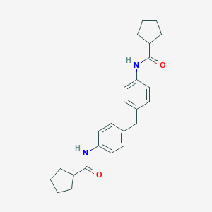 molecular formula C25H30N2O2 B449217 N-(4-{4-[(cyclopentylcarbonyl)amino]benzyl}phenyl)cyclopentanecarboxamide 