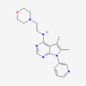 N-[5,6-DIMETHYL-7-(3-PYRIDYL)-7H-PYRROLO[2,3-D]PYRIMIDIN-4-YL]-N-(2-MORPHOLINOETHYL)AMINE