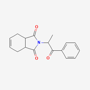 molecular formula C17H17NO3 B4492255 2-(1-OXO-1-PHENYLPROPAN-2-YL)-2,3,3A,4,7,7A-HEXAHYDRO-1H-ISOINDOLE-1,3-DIONE 