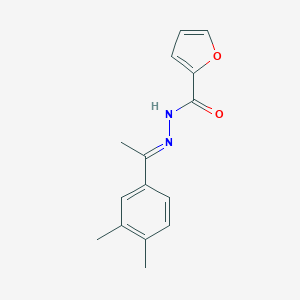 molecular formula C15H16N2O2 B449237 N'-[1-(3,4-dimethylphenyl)ethylidene]-2-furohydrazide 