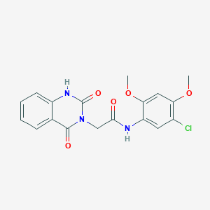 N-(5-chloro-2,4-dimethoxyphenyl)-2-(2-hydroxy-4-oxoquinazolin-3(4H)-yl)acetamide