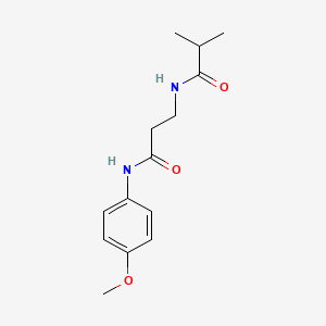 N~3~-isobutyryl-N~1~-(4-methoxyphenyl)-beta-alaninamide