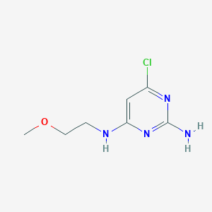 6-chloro-N~4~-(2-methoxyethyl)pyrimidine-2,4-diamine