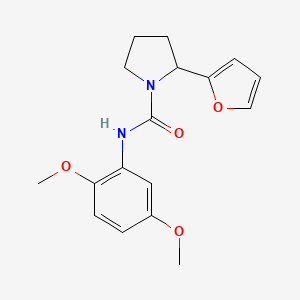 N-(2,5-dimethoxyphenyl)-2-(2-furyl)-1-pyrrolidinecarboxamide