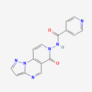 N-(6-oxopyrazolo[1,5-a]pyrido[3,4-e]pyrimidin-7(6H)-yl)isonicotinamide