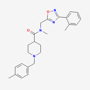 N-METHYL-N-{[3-(2-METHYLPHENYL)-1,2,4-OXADIAZOL-5-YL]METHYL}-1-[(4-METHYLPHENYL)METHYL]PIPERIDINE-4-CARBOXAMIDE