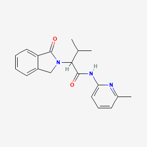 3-methyl-N-(6-methyl-2-pyridinyl)-2-(1-oxo-1,3-dihydro-2H-isoindol-2-yl)butanamide