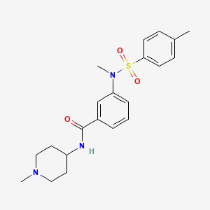 3-{methyl[(4-methylphenyl)sulfonyl]amino}-N-(1-methyl-4-piperidinyl)benzamide