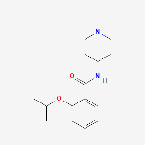 molecular formula C16H24N2O2 B4492685 2-isopropoxy-N-(1-methyl-4-piperidinyl)benzamide 