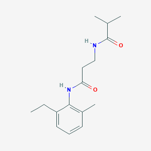 N~1~-(2-ethyl-6-methylphenyl)-N~3~-isobutyryl-beta-alaninamide