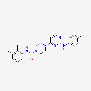 N-(2,3-dimethylphenyl)-4-{6-methyl-2-[(4-methylphenyl)amino]pyrimidin-4-yl}piperazine-1-carboxamide