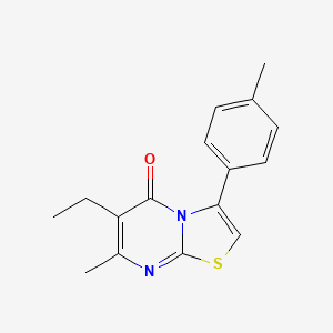 6-ethyl-7-methyl-3-(4-methylphenyl)-5H-[1,3]thiazolo[3,2-a]pyrimidin-5-one