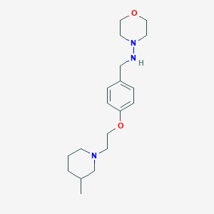 molecular formula C19H31N3O2 B4492836 N-{4-[2-(3-methyl-1-piperidinyl)ethoxy]benzyl}-4-morpholinamine 