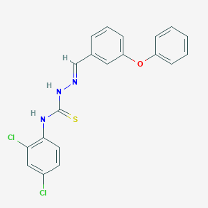 molecular formula C20H15Cl2N3OS B449289 (2E)-N-(2,4-dichlorophenyl)-2-(3-phenoxybenzylidene)hydrazinecarbothioamide 