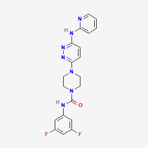 N-(3,5-difluorophenyl)-4-[6-(2-pyridinylamino)-3-pyridazinyl]-1-piperazinecarboxamide