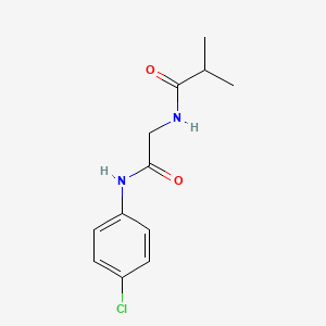 N-{2-[(4-chlorophenyl)amino]-2-oxoethyl}-2-methylpropanamide