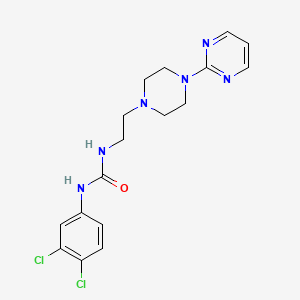 N-(3,4-DICHLOROPHENYL)-N'-{2-[4-(2-PYRIMIDINYL)PIPERAZINO]ETHYL}UREA