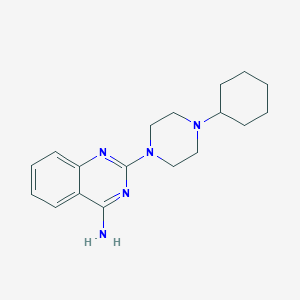 2-(4-cyclohexyl-1-piperazinyl)-4-quinazolinamine