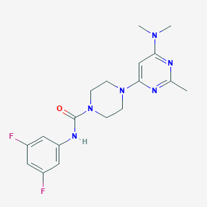 N-(3,5-difluorophenyl)-4-[6-(dimethylamino)-2-methylpyrimidin-4-yl]piperazine-1-carboxamide