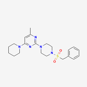 2-[4-(benzylsulfonyl)-1-piperazinyl]-4-methyl-6-(1-piperidinyl)pyrimidine