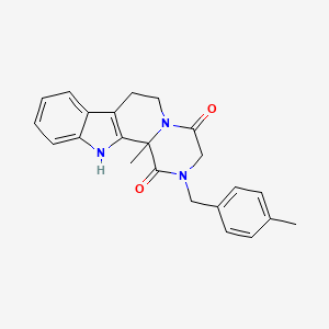 molecular formula C23H23N3O2 B4492953 2-methyl-4-[(4-methylphenyl)methyl]-4,7,17-triazatetracyclo[8.7.0.02,7.011,16]heptadeca-1(10),11,13,15-tetraene-3,6-dione 