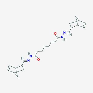 molecular formula C24H34N4O2 B449296 N'~1~,N'~8~-bis(bicyclo[2.2.1]hept-5-en-2-ylmethylene)octanedihydrazide 