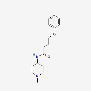 molecular formula C17H26N2O2 B4492990 4-(4-methylphenoxy)-N-(1-methyl-4-piperidinyl)butanamide 