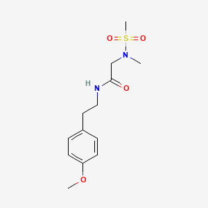 N-[2-(4-methoxyphenyl)ethyl]-2-[methyl(methylsulfonyl)amino]acetamide