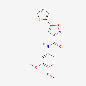 N-(3,4-dimethoxyphenyl)-5-(2-thienyl)-3-isoxazolecarboxamide