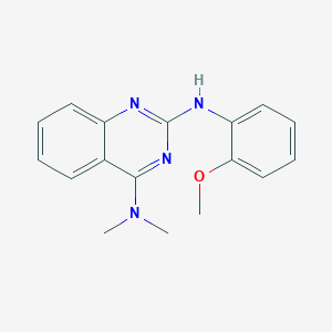 molecular formula C17H18N4O B4493170 N~2~-(2-methoxyphenyl)-N~4~,N~4~-dimethyl-2,4-quinazolinediamine 