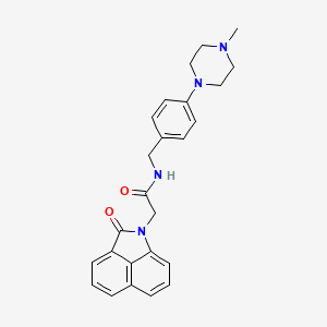 N-[4-(4-methyl-1-piperazinyl)benzyl]-2-(2-oxobenzo[cd]indol-1(2H)-yl)acetamide