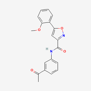 N-(3-acetylphenyl)-5-(2-methoxyphenyl)-1,2-oxazole-3-carboxamide