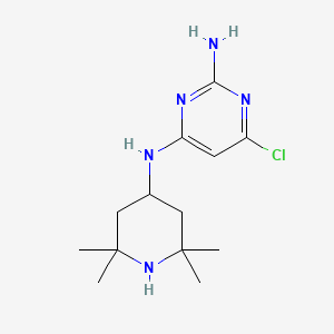 molecular formula C13H22ClN5 B4493236 6-chloro-N~4~-(2,2,6,6-tetramethylpiperidin-4-yl)pyrimidine-2,4-diamine 