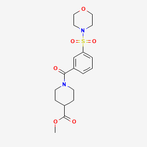 METHYL 1-[3-(MORPHOLINE-4-SULFONYL)BENZOYL]PIPERIDINE-4-CARBOXYLATE