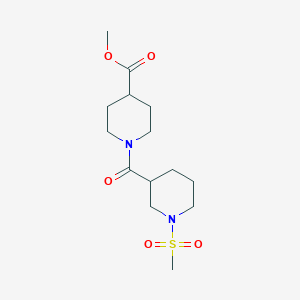 METHYL 1-(1-METHANESULFONYLPIPERIDINE-3-CARBONYL)PIPERIDINE-4-CARBOXYLATE