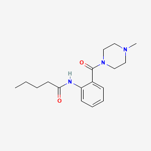 N-{2-[(4-methyl-1-piperazinyl)carbonyl]phenyl}pentanamide