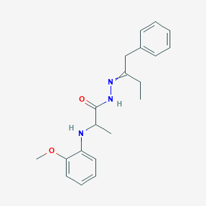 molecular formula C20H25N3O2 B449336 N'-(1-benzylpropylidene)-2-(2-methoxyanilino)propanohydrazide 